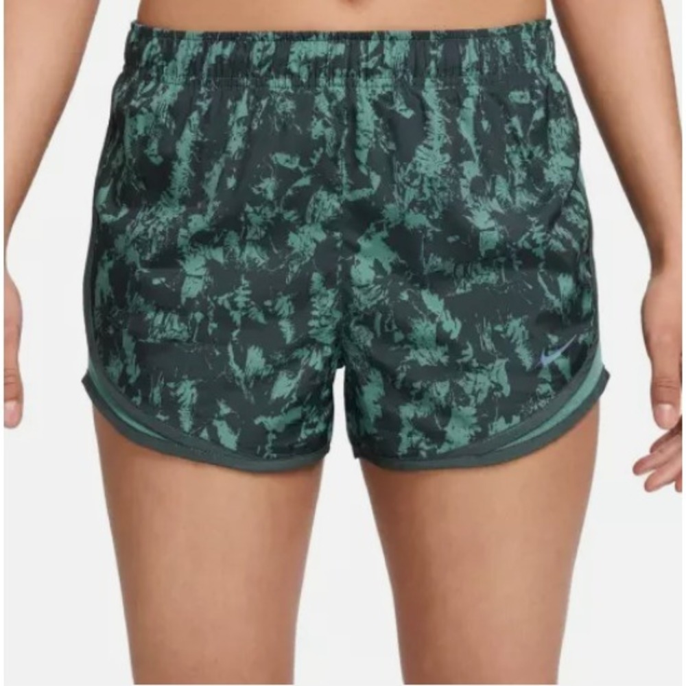 Nike® (Women's XS) Tempo™ DRI-FIT Brief-Lined Running Shorts, Vintage Green